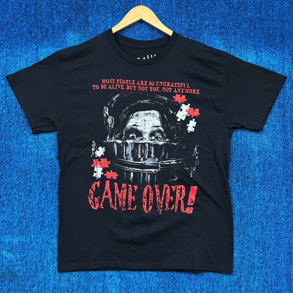 Saw Game Over Live or Die Jigsaw Horror Movie Promo Tee L